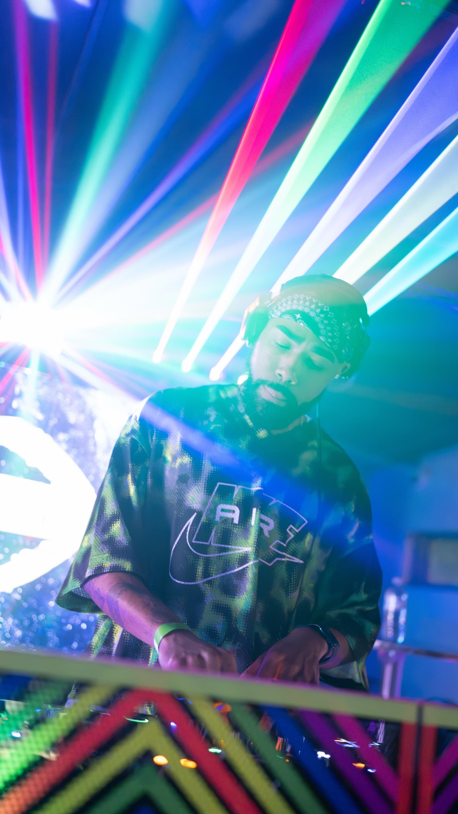 DJ Bandana performing for a live crowd